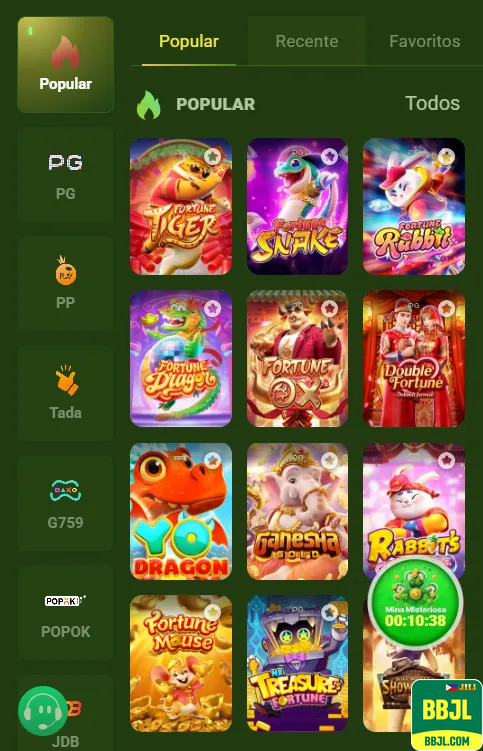 bbjlv - explorar diversos jogos de cassino